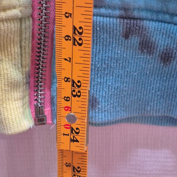 No Boundaries Tie Dye Zip Hoodie – Juniors XXL – Lightweight Hooded Jacket - Picture 10 of 12